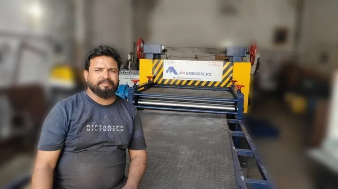 checkered plate embossing machine | industrial sheet embossing machine | metal plate embossing machine | anti slip plate embossing machine