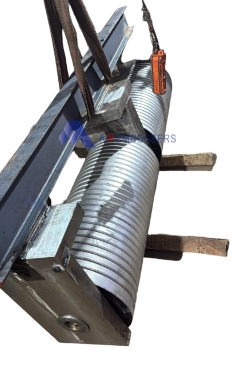Sinker roller unit from left top view